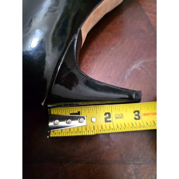 Cole Haan Black Patent Leather High Heel Pumps Women's Size 9.5B Classic Round T - Picture 6 of 11